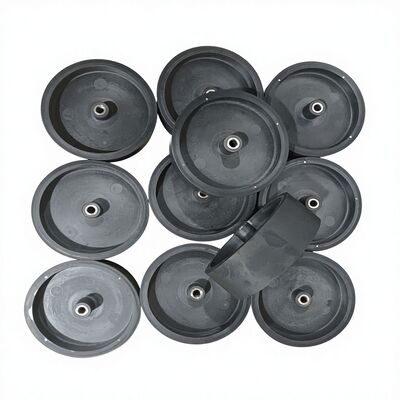 عجلة مضادة للشيخوخة المطاطية ذات قلب معدني مخصص تم بناؤها للخدمة الثقيلة المستمرة والموثوقية طويلة الأجل