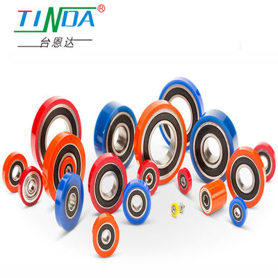 TINDA مطاط مطاطي محامل عجلات مع مقاومة عالية للتآكل